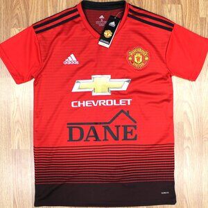 NEW! MANCHESTER UNITED/ VIKINGS 2018-19 HOME SHIRT ADIDAS JERSEY SIZE SMALL, S